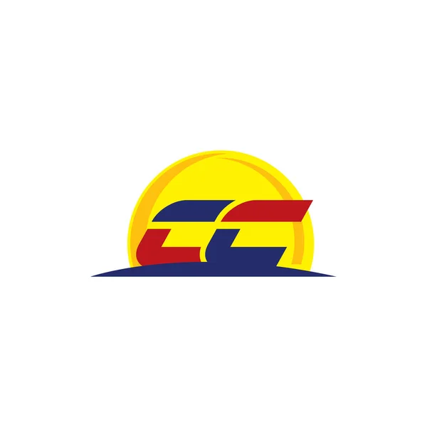 Logo abstracto Letra CC para empresas — Vector de stock