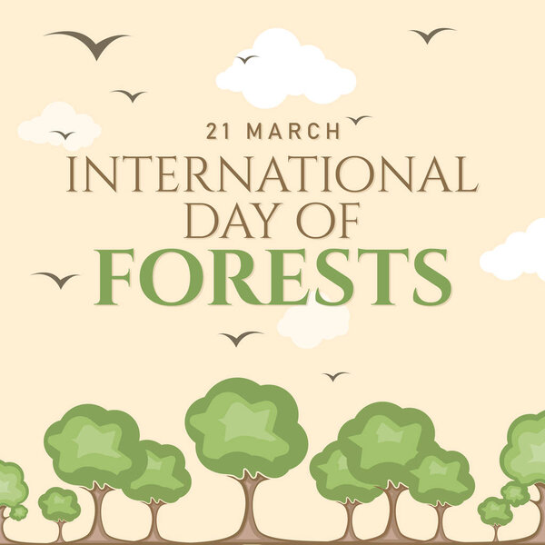 Аннотация International Day Of Forests for banner design
