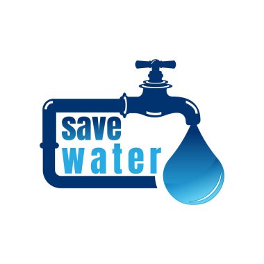 Suyu kaydet - kağıt kesikli su ile ekoloji kavramı