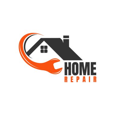 Home Repair Logo Template with handyman tools symbol