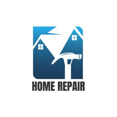Home Repair Logo Template with handyman tools symbol