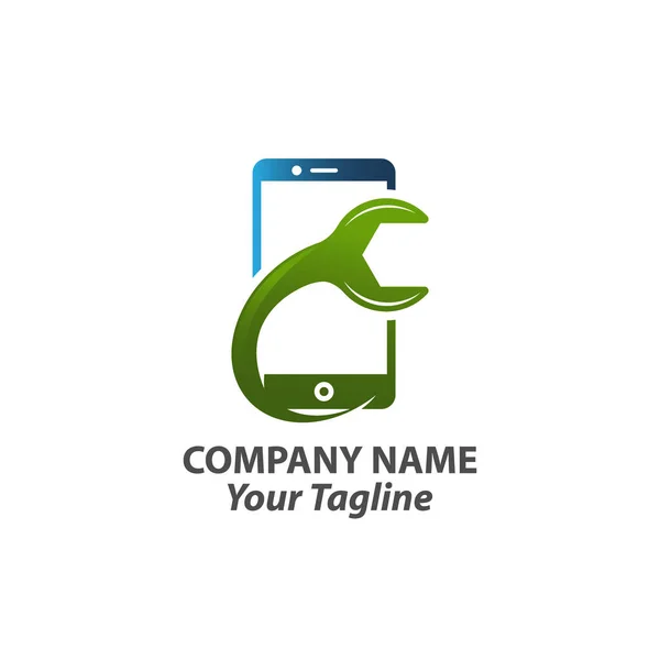 Service Phone Logo Template Design Vector or Icon — 스톡 벡터