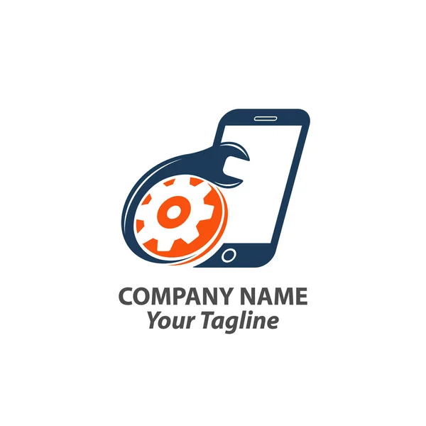 Service Phone Logo Template Design Vector or Icon — 스톡 벡터