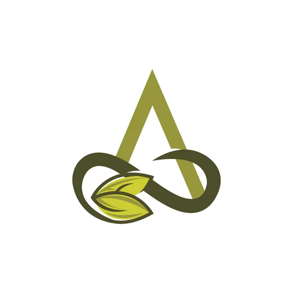 Lettre un logo vectoriel design. symbole géométrique icône design templa — Image vectorielle