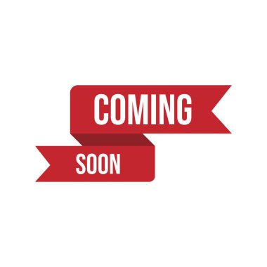 Yeni stil yakında imzalanacak. Web sitesi sitesi ve çevrimdışı afiş için bir simge. Yaklaşan Pul Vektör Çizelgesi