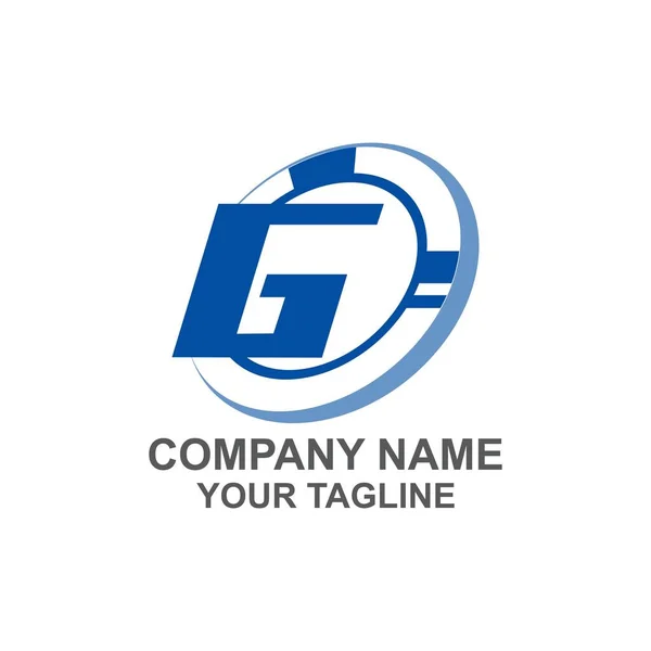 Начальный Логотип Бизнес Компании — стоковый вектор