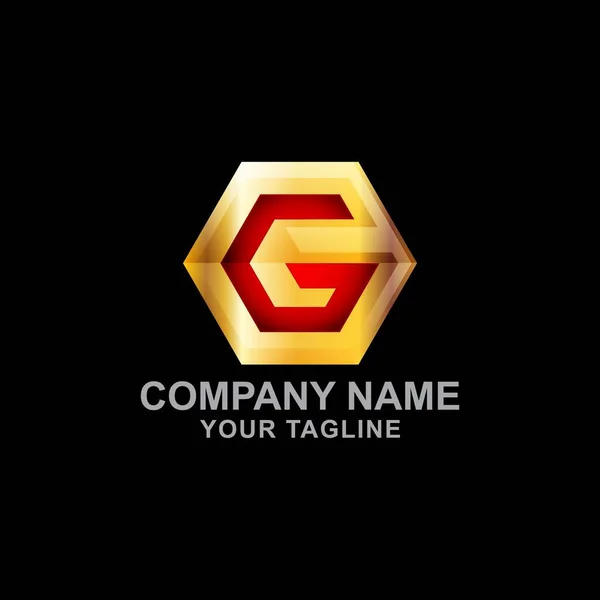 Huruf Logo Awal Untuk Perusahaan Bisnis - Stok Vektor