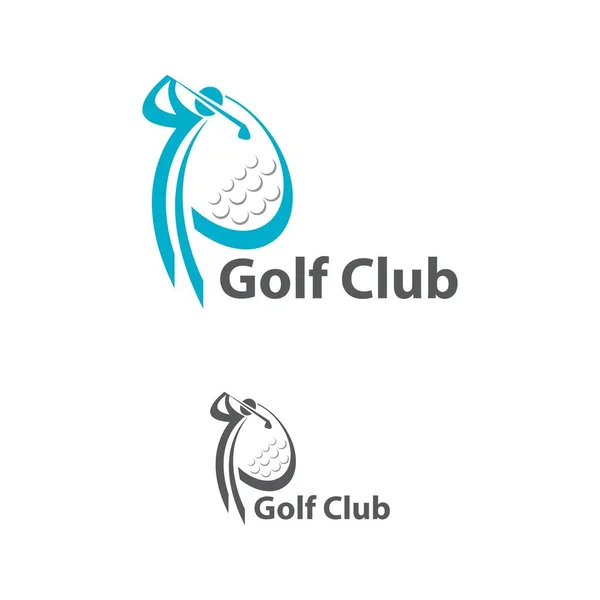 디자인 템플릿 Elite Luxury Gold Golf Club Logotype 컨셉트 아이콘 — 스톡 벡터