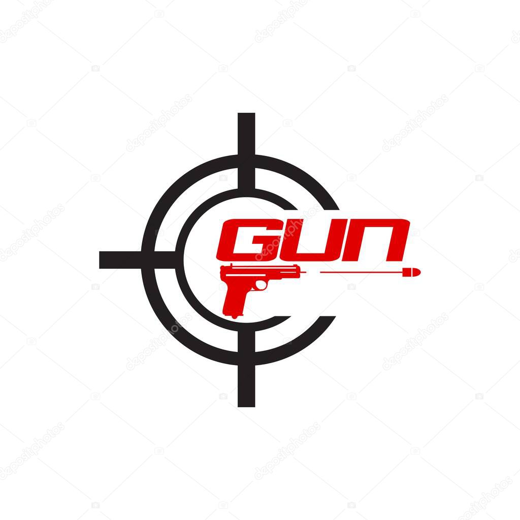 Shot logo design template. creative sign. Universal vector icon. - Vector