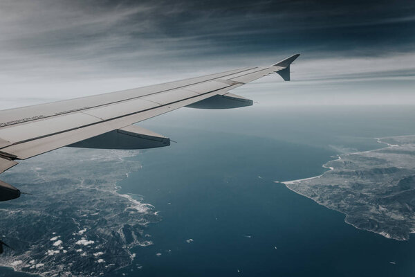 Вид с воздуха на Гибралтарский пролив
