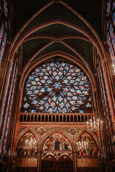 Het Architectuurconcept Van Sainte Chapelle Paris — Stockfoto
