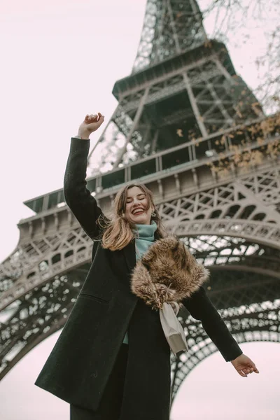 Beautiful Woman Paris — Stock Photo, Image