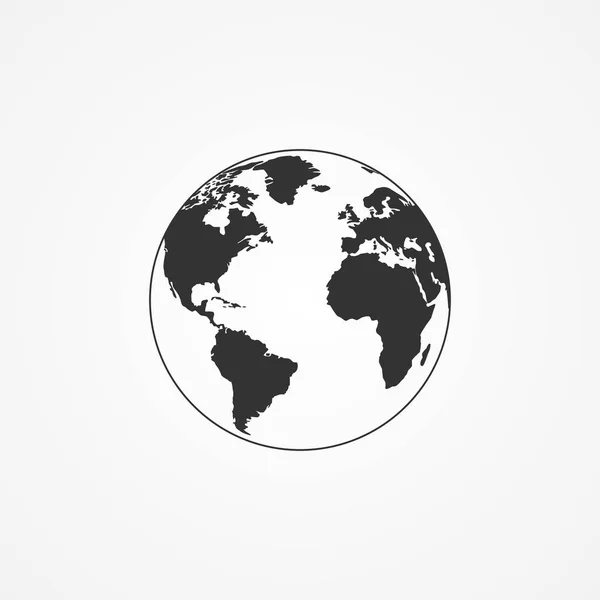Planet Earth bir simge vektör görüntü.