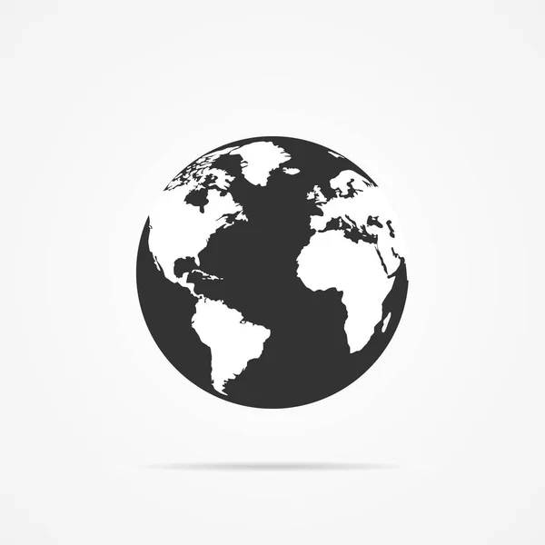 Vektör görüntü simgesi planet Earth.