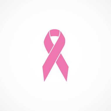Vektör görüntü simgesi pembe kurdele.