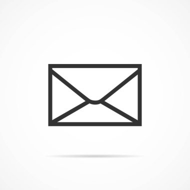 Vektör resim simge posta.