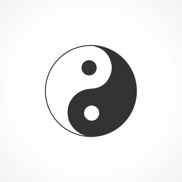 Yin Yang sembolü vektör görüntü.