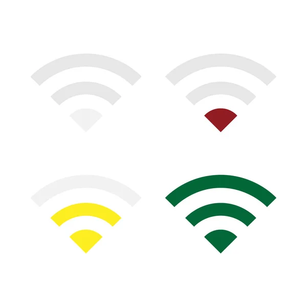 Διανυσματική εικόνα ορίσετε τα εικονίδια Wi Fi. — Διανυσματικό Αρχείο