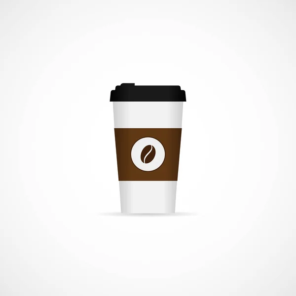 Vektor Illustration realistische Papier Kaffeetasse. — Stockvektor