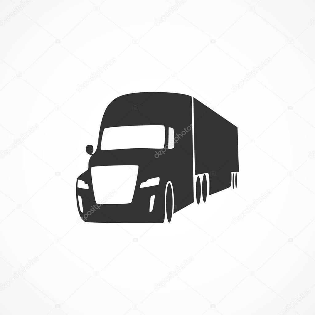 Vector image truck icon.