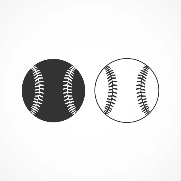 Pictogram van een vector afbeelding honkbal. — Stockvector