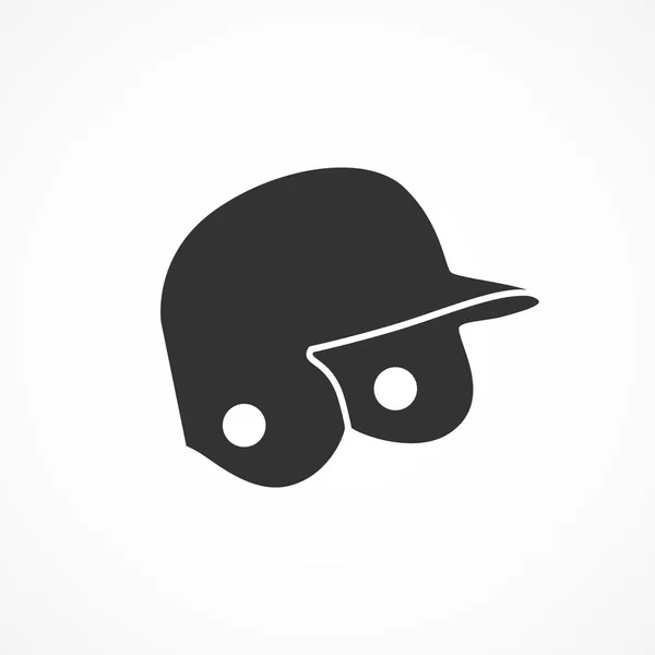 Imagen vectorial del icono del casco de béisbol . — Vector de stock
