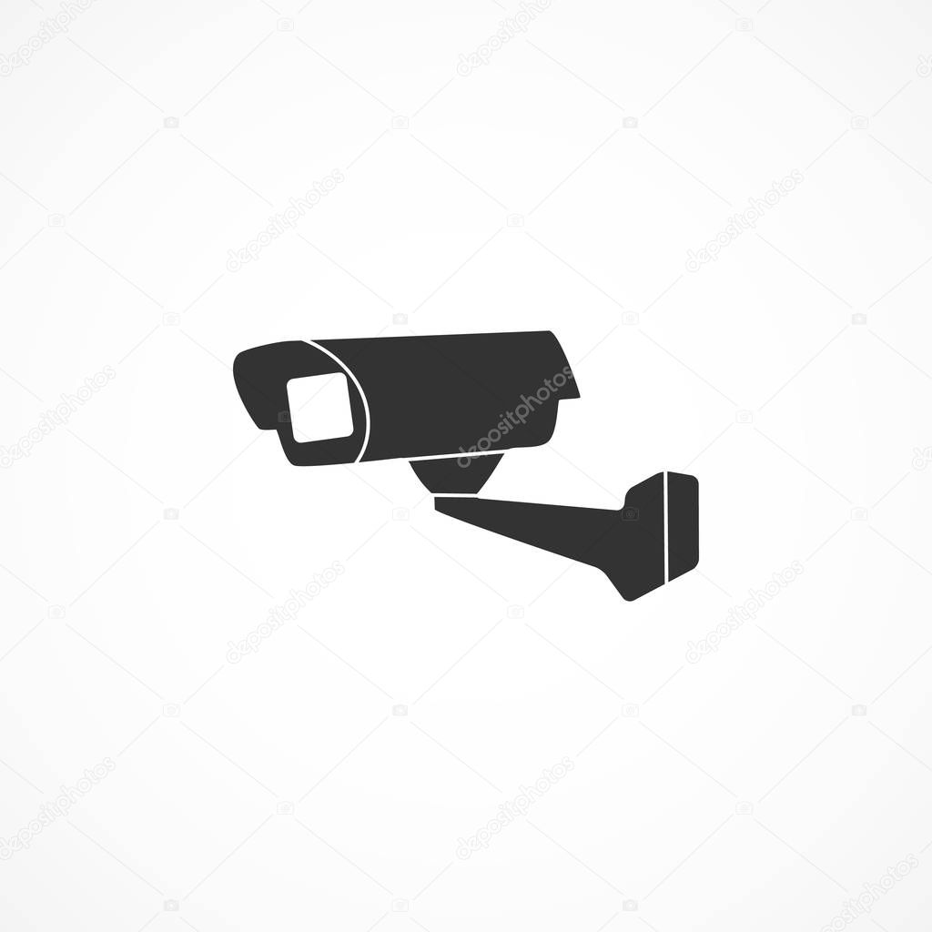 Vector image surveillance camera icon.