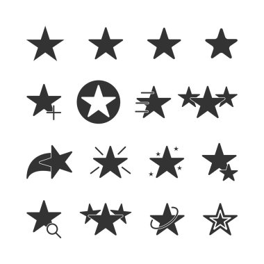 Vektör görüntü yıldız Icons set.