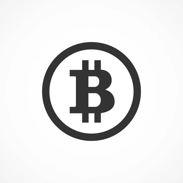 Vector image of a bitcoin icon. — Stock Vector