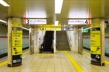 Japonya'da metro istasyonu