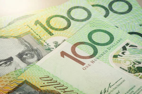 Bankovky Austrálie dolarů — Stock fotografie
