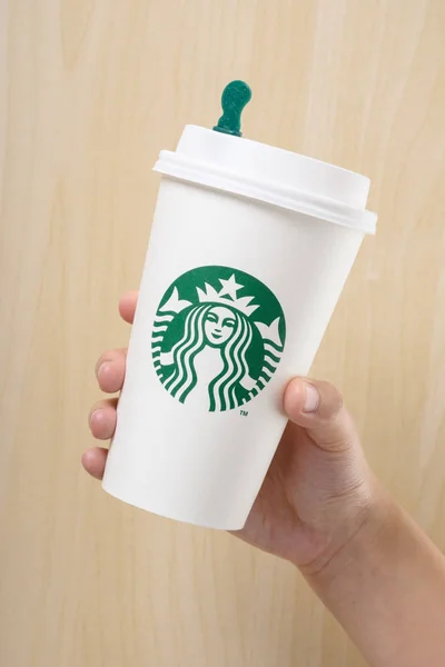 Φλιτζάνι Starbucks καφέ — Φωτογραφία Αρχείου