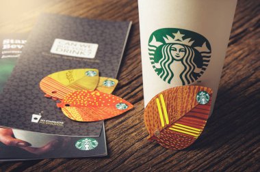closeup Starbucks kartı
