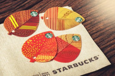 closeup Starbucks kartı