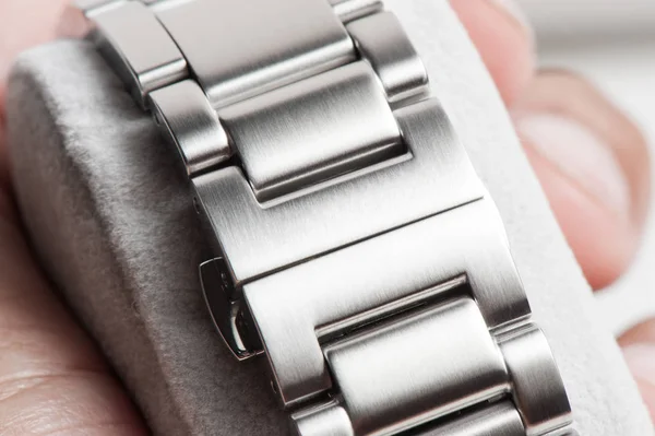 Closeup men wristwatch — Stock Photo, Image