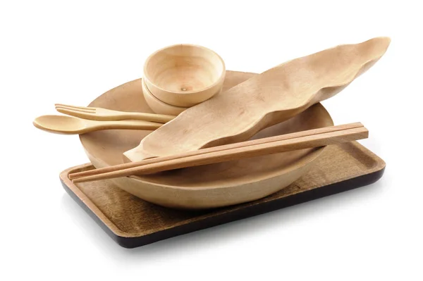 Dřevěné nádobí — Stock fotografie