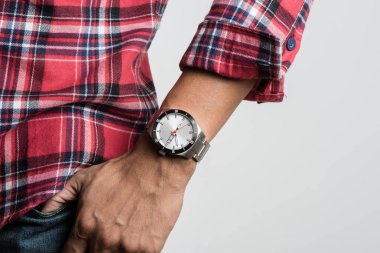 luxury men wristwatch clipart