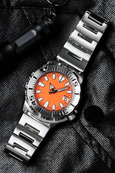 Close up relógio de pulso de luxo — Fotografia de Stock