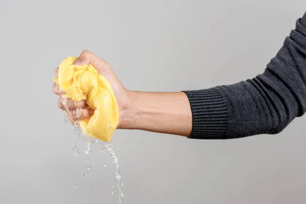 Chamois in hand — Stock Photo, Image