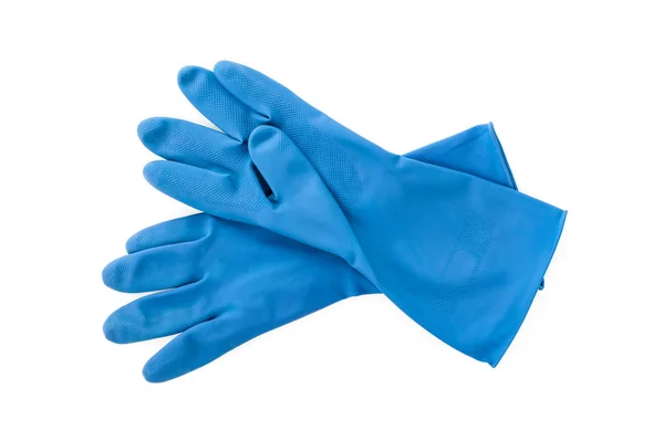 Blue rubber glove — Stock Photo, Image