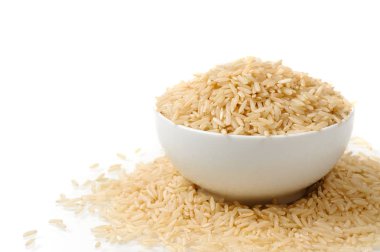 kahverengi pirinç yığını