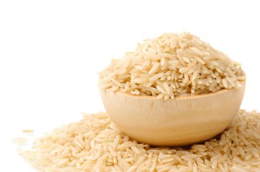 kahverengi pirinç yığını