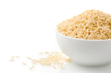 kahverengi pirinç yığını