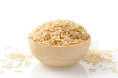 kahverengi pirinç yığını