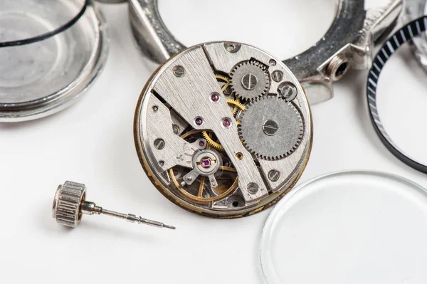 Частини розкішних годинників — стокове фото