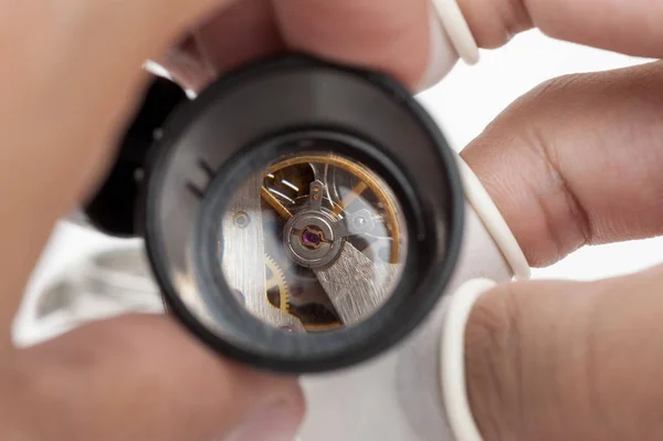 Reparatur der Uhr — Stockfoto