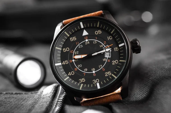 Military style watch — Stock Photo, Image