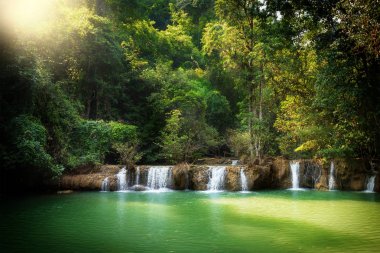 waterfall in Thailand clipart