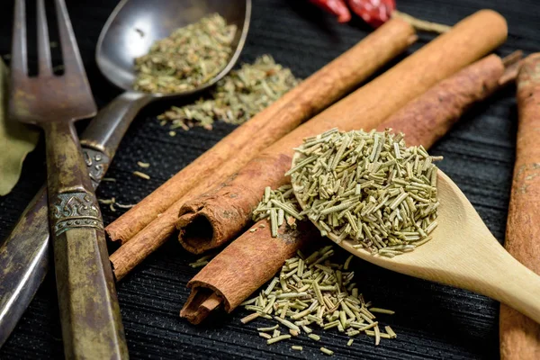 Closeup dried rosemary — Stock Photo, Image