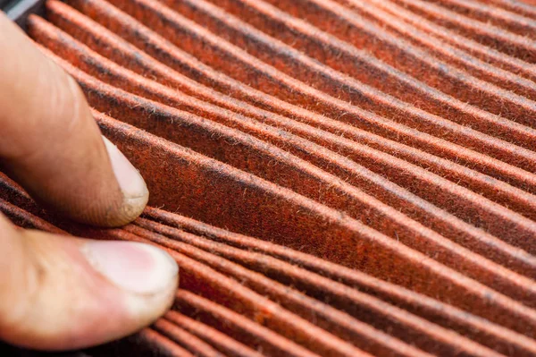 Worn air filter — Stock Photo, Image